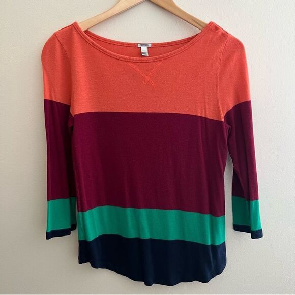Jcrew long sleeve blouse Mulitcolor Sz Small (women) - Picture 2 of 9